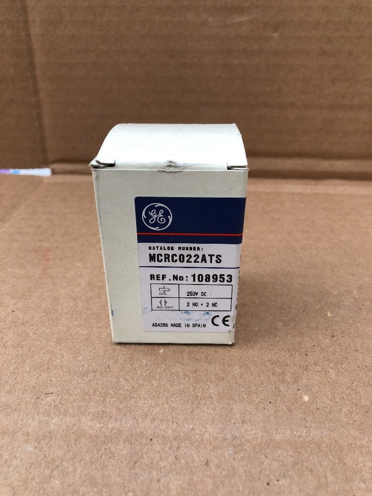 MINI CONTROL GE RELAY 2NO/2NC 250V DC COILSTD TERM Auxiliary #B-16