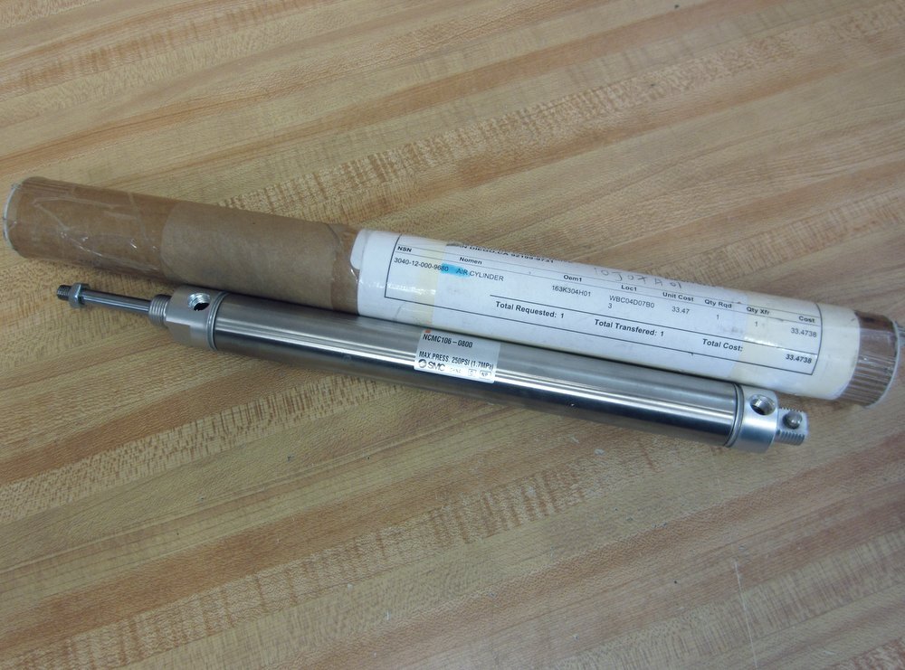 SMC NCMC106-0800 Air Cylinder 163K304H01