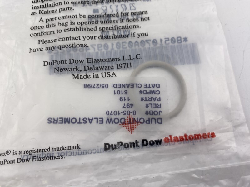 Kalrez AS-568A K#119 15/16 x 1-1/18 x 3/32 in PN: 8101 O-Ring