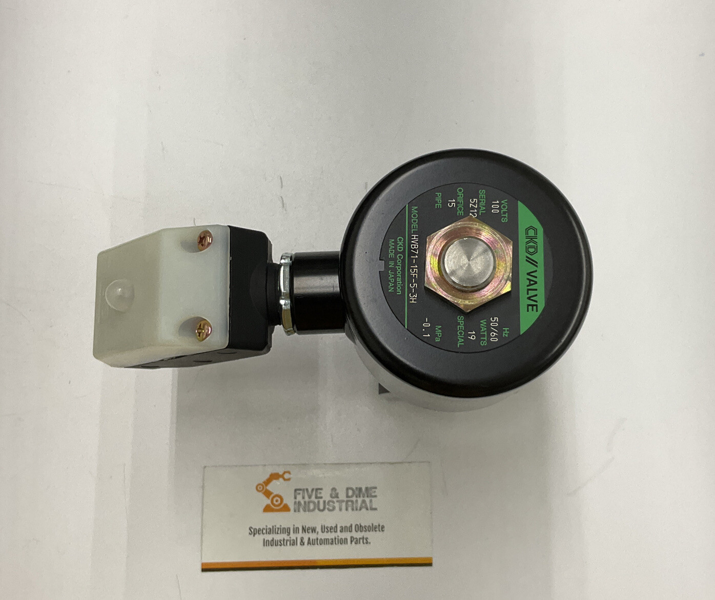 CKD HVB71-15F-5-3H High Vacuum Solenoid Valve 50/60Hz