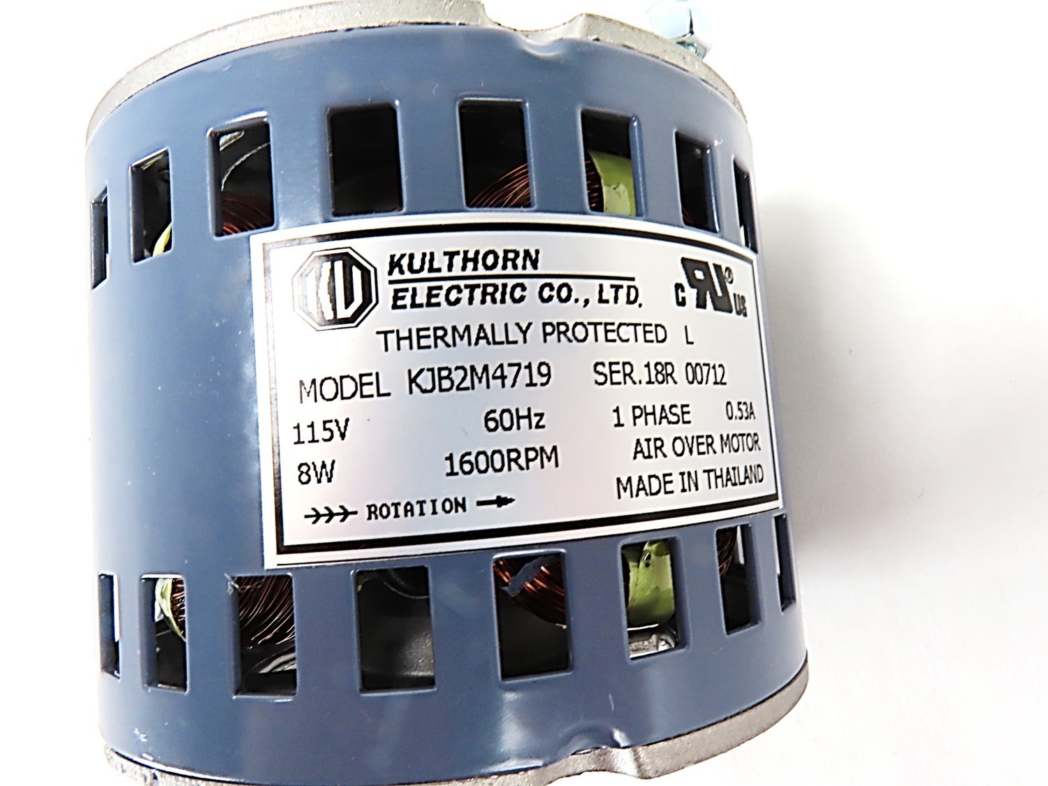 Kulthorn KJB2M4719 Motor 8W 1600RPM 115VAC 1PH 0.52A Rotation: CCWSE NEW NO BOX