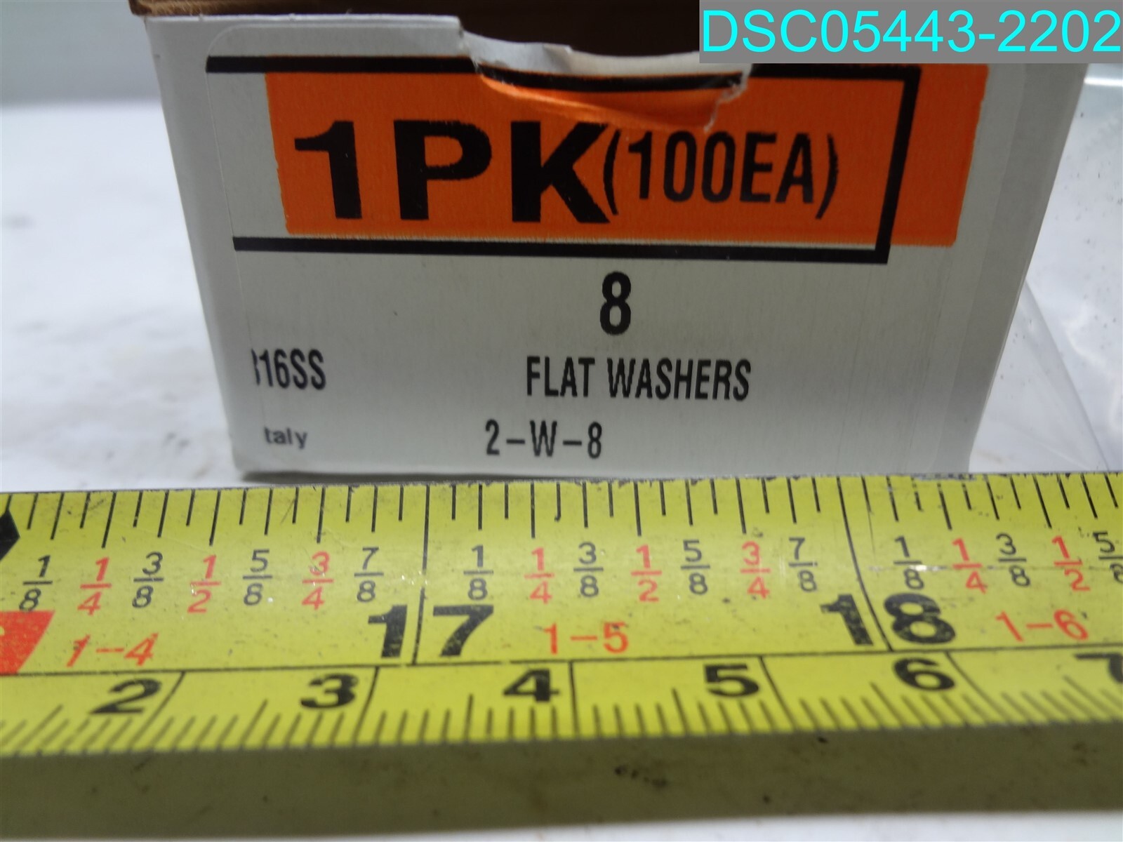 QTY=200: 3/8 inch 316 Stainless Steel SAE Flat Washer