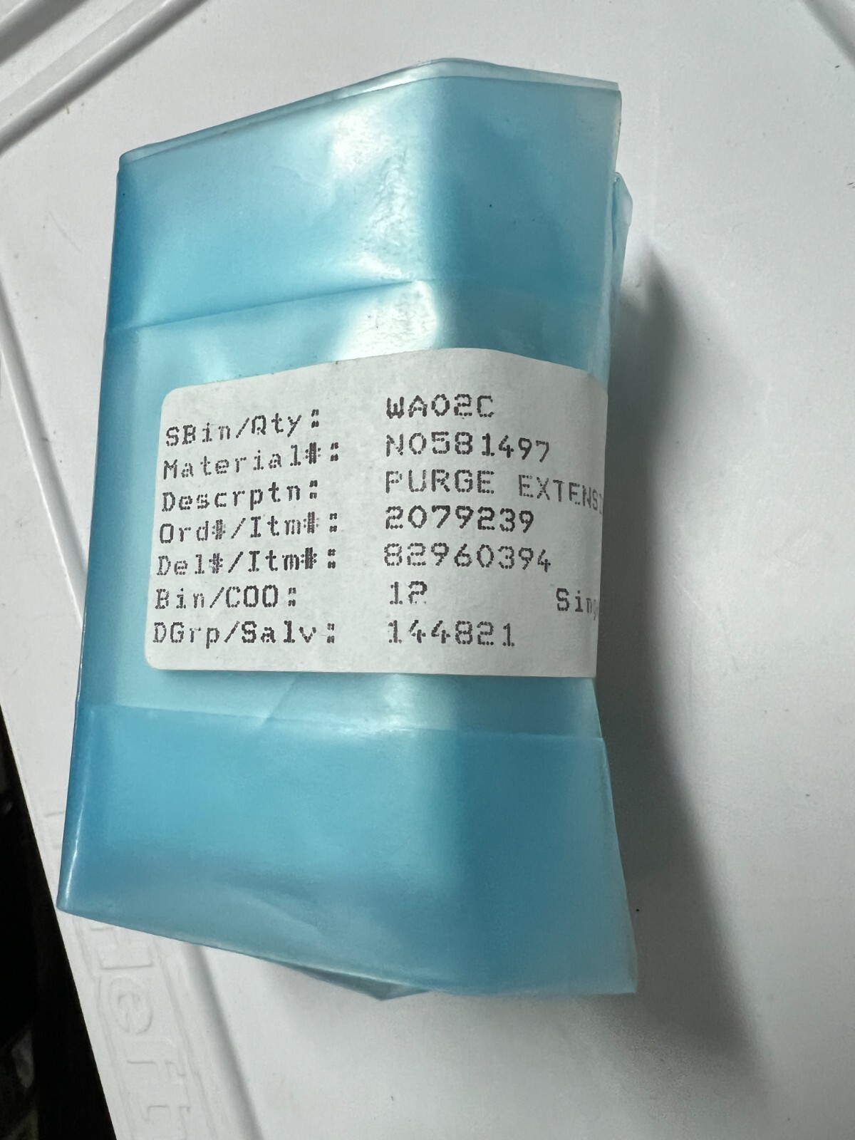 Radial Purge Extension Window for Optima 3000/3000 SCR/3×00 RL/4300/5300/7300 V