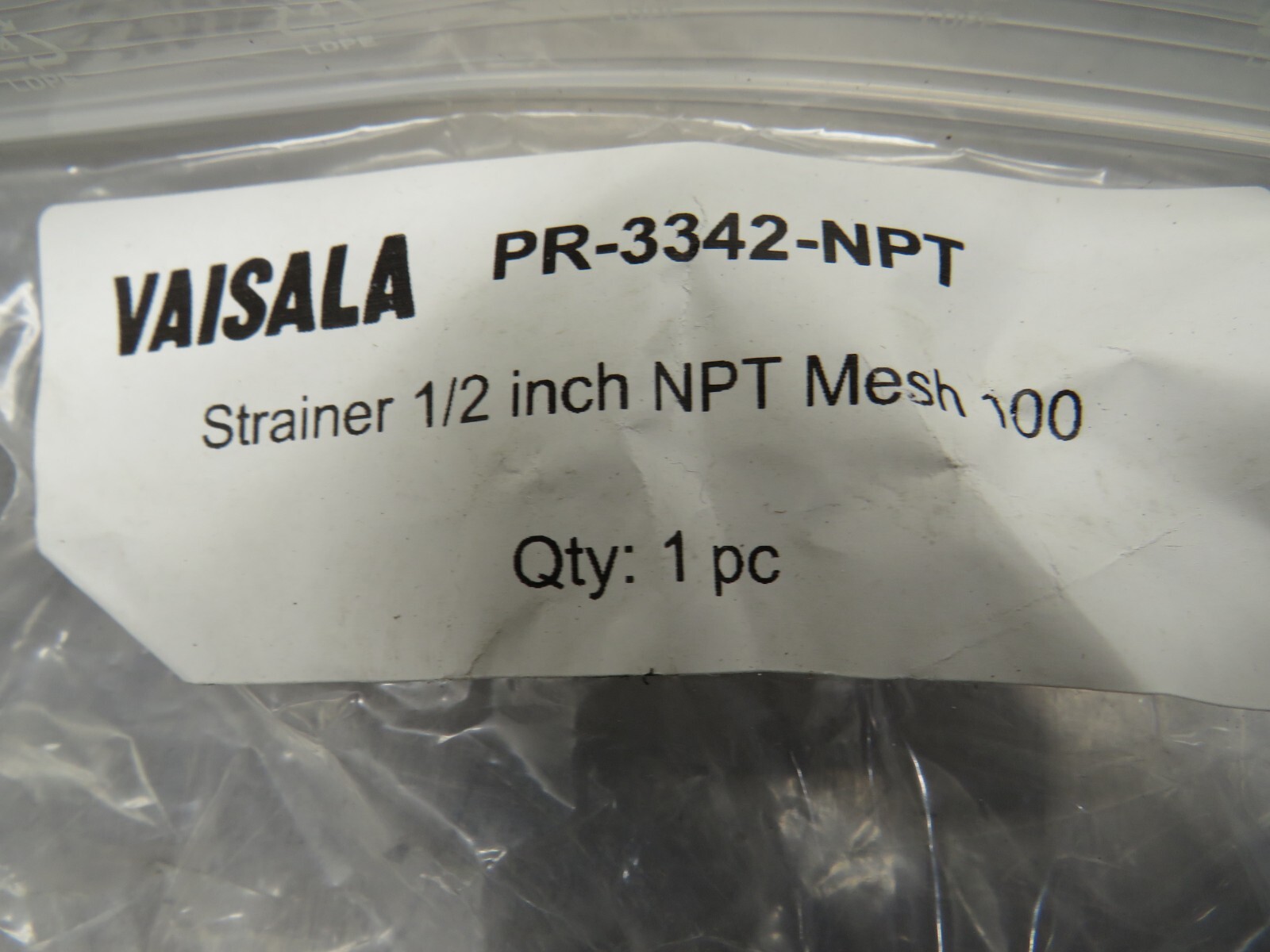 Vaisala PR-3342-NPT 1/2 Strainer Mesh: 100