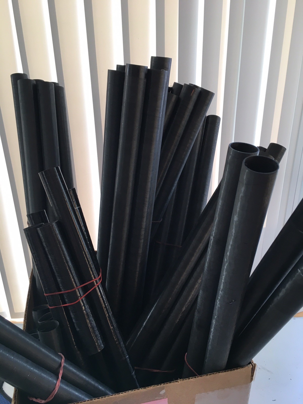 22″ Carbon Fiber Tube Matte Finish USA Made 1″ / 25.5 mm ID 1.10″ /27.5mm OD