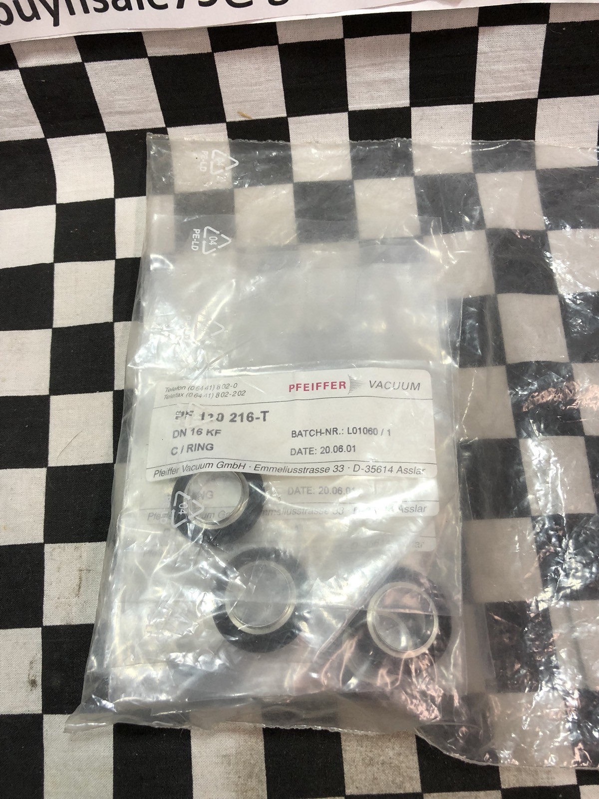 LOT OF 9, PFEIFFER CENTERING RING KF-16, PF 110 216-T, SHIPSAMEDAY#1641D
