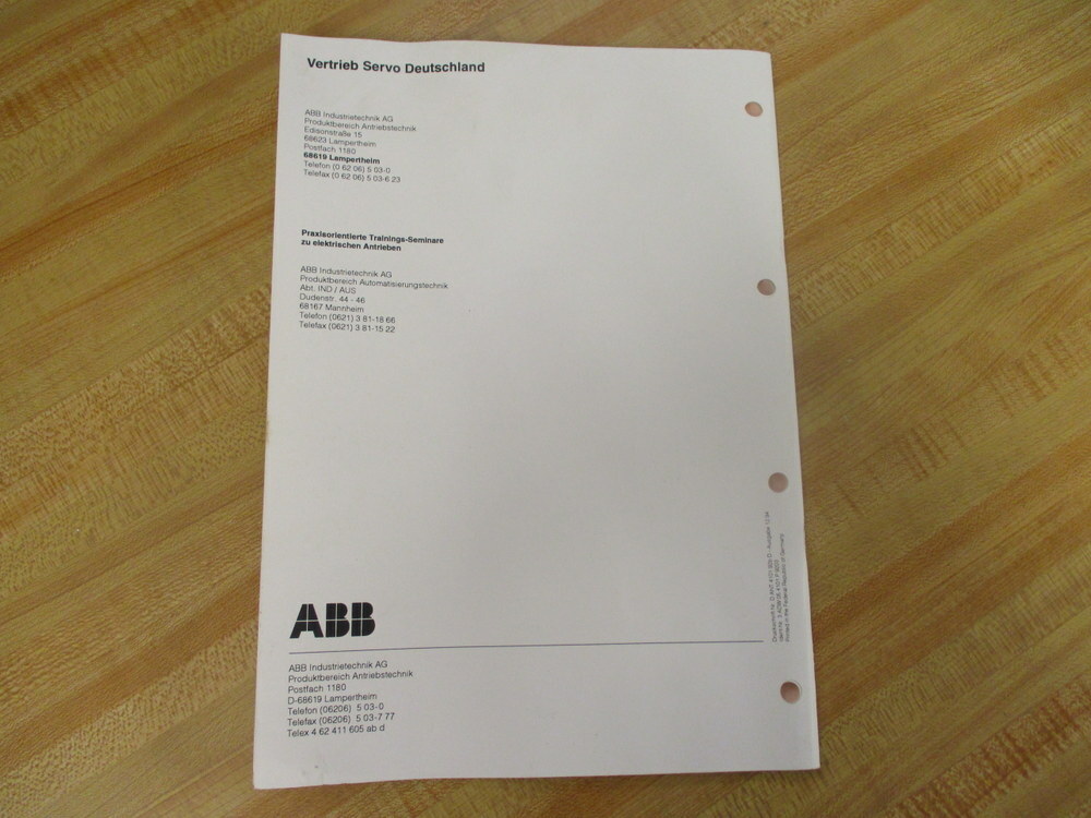 ABB D-ANT-4101-92 Series SDS 100 Installation Instructions In German DANT410192