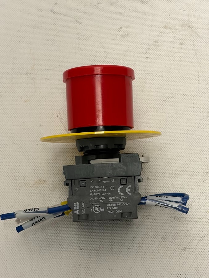 Used – ABB Illuminated Emergency Stop Switch 24V Lamp Twist Release