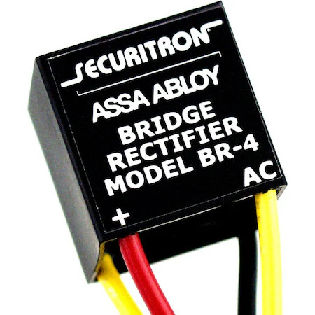 Securitron Br-4 Bridge Rectifier, Plastic, Anodized, For Use With: Power