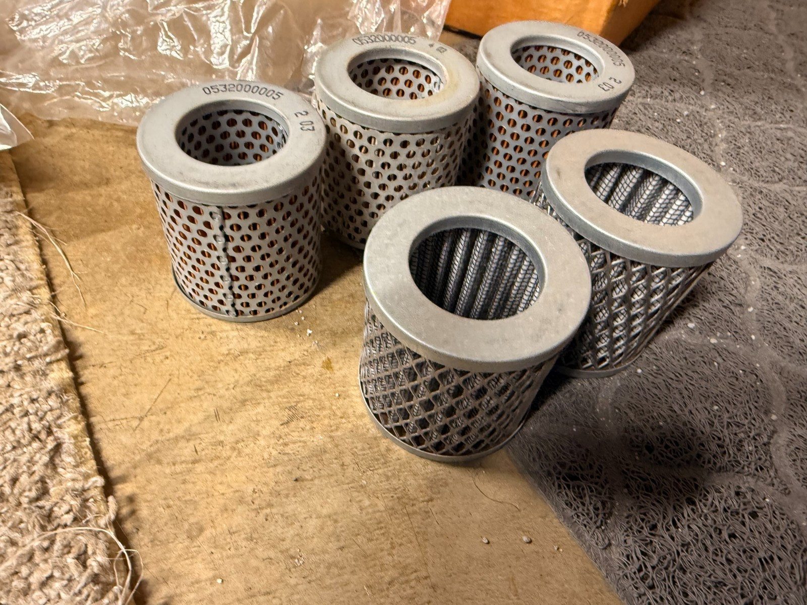 NEW LOT of 5 Busch Vacuum Pump filter C75 air inlet Suction Filter # 0532000005