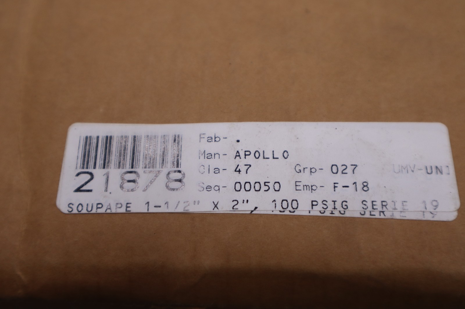 APOLLO CONBRACO 19-KHGZ 1-1/2X2″ 150PSI PRESSURE RELIEF VALVE – STK GF982