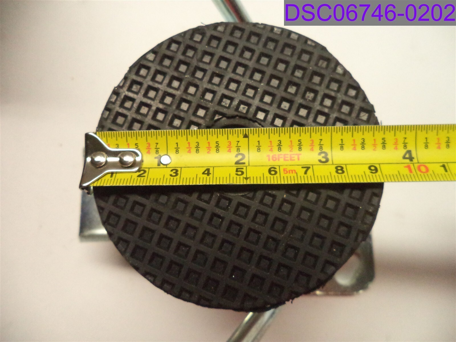 Stand/Leg 3-5/8″ Base, 4-5/8″ Tall, 4-1/2″ x 4″ Plate, 3-1/2″ & 2-3/4″ Holes