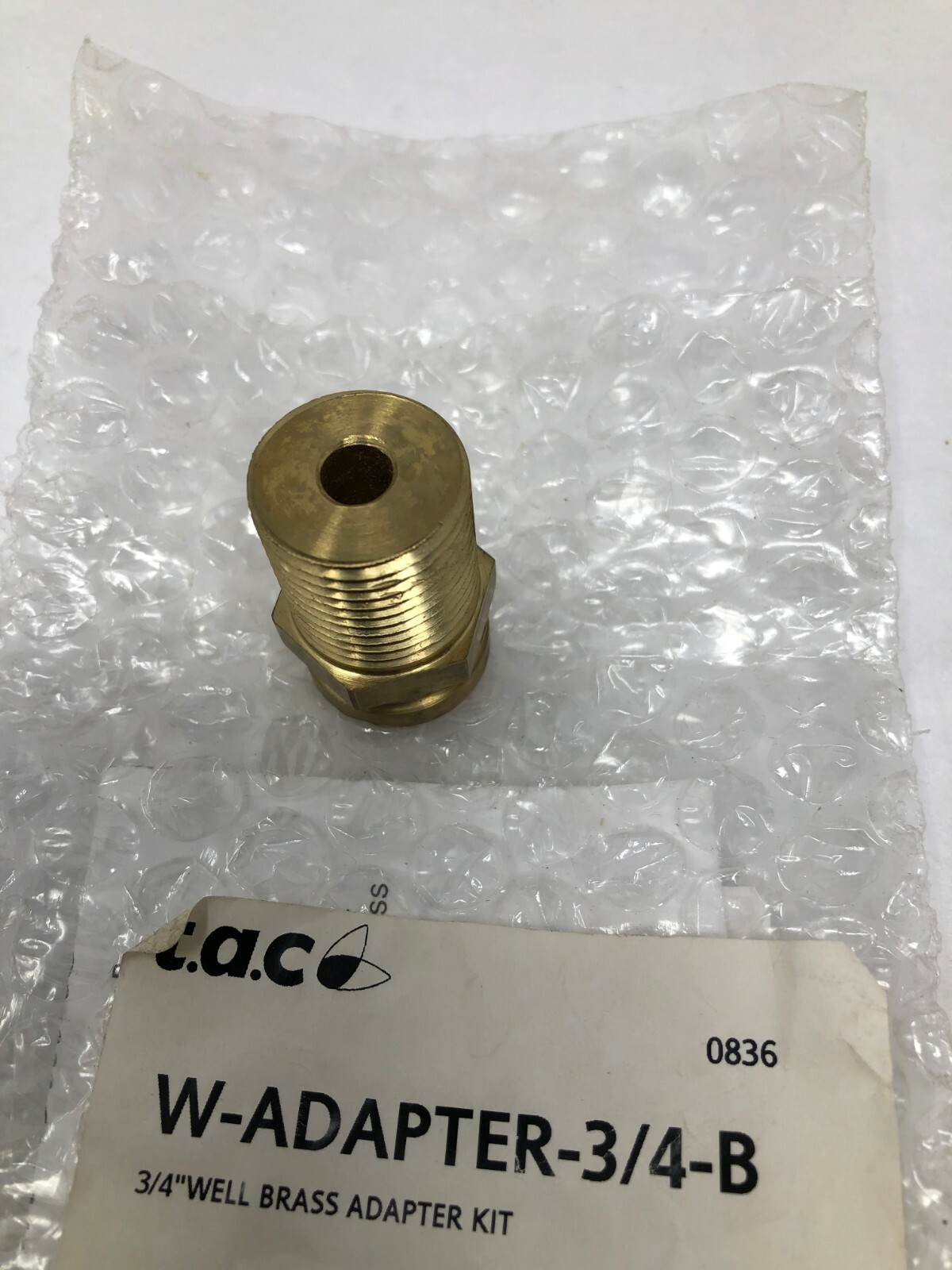 T.A.C. W-Adapter-3/4-B 3/4″ Well Brass Adapter Kit