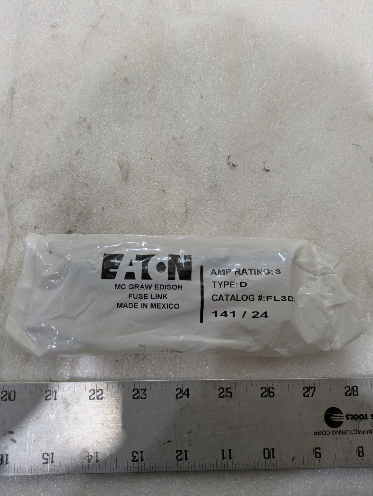 Eaton McGraw-Edison FL3D3 3Amp Type D Fuse Link Medium Voltage Distribution Fuse