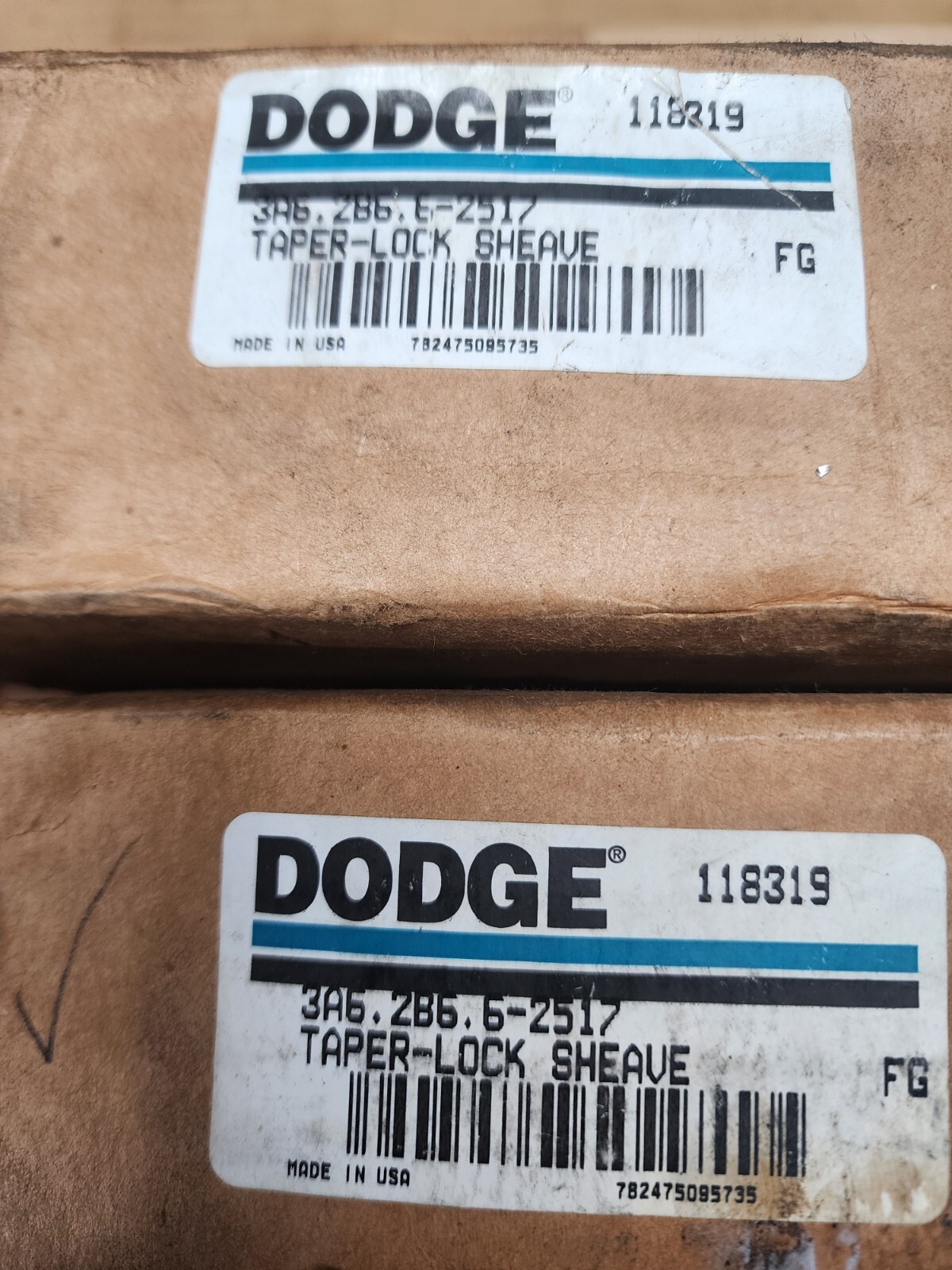 118319 DODGE – 3A6.2B6.6-2517 TAPER-LOCK SHEAVE
