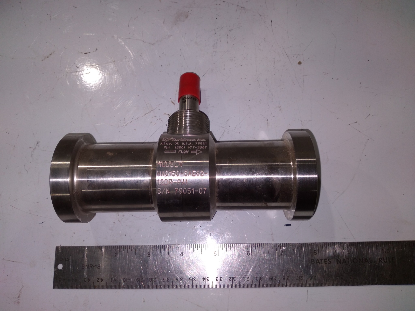 TURBINE INC HA0150-SAE62-12DR-PAI GAS FLOW METER
