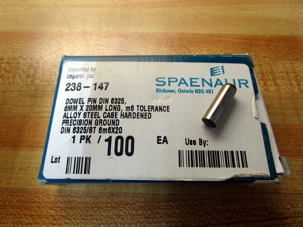 Spaenaur 238-147 Dowel Pin 238147 (Pack of 100)