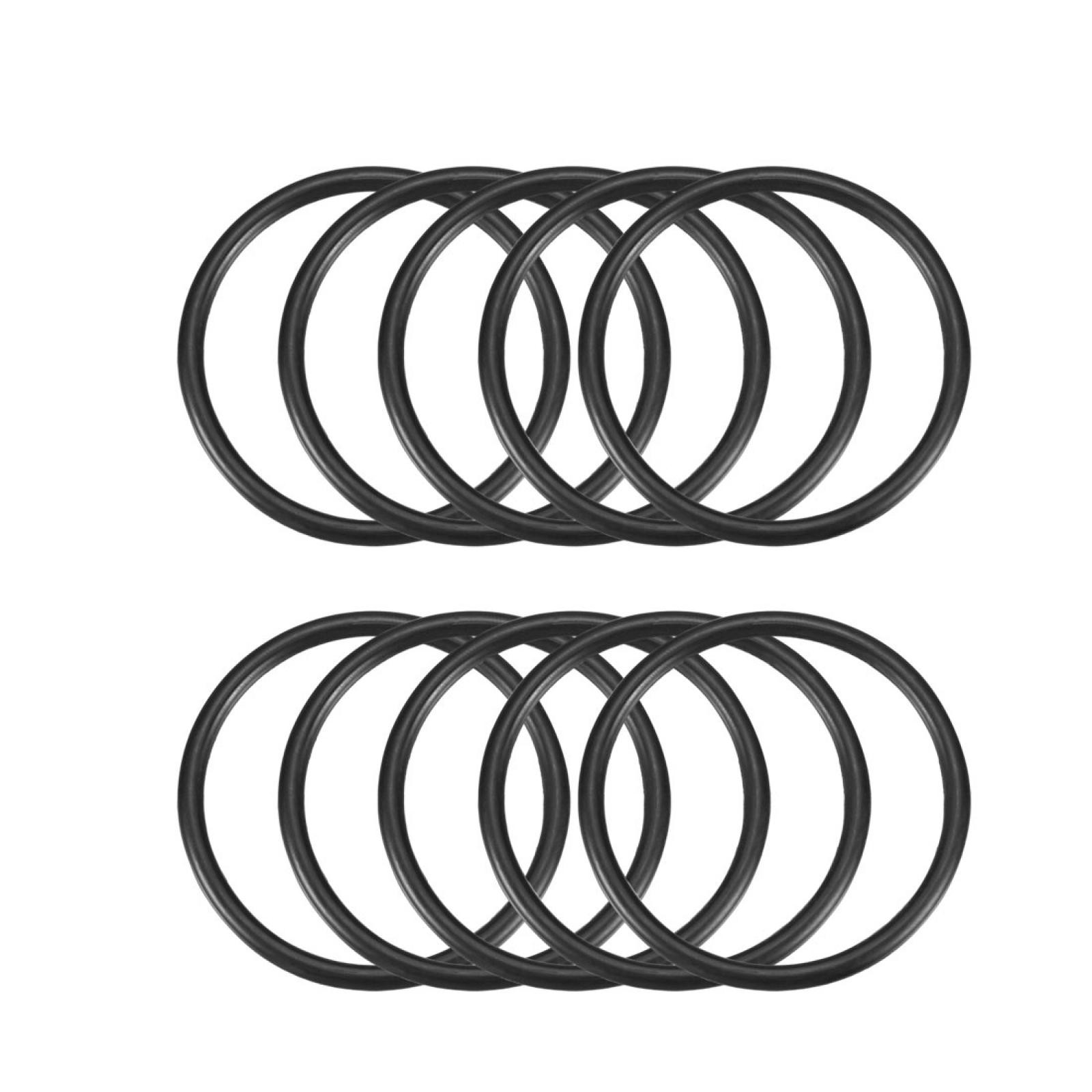 10Pcs 58mm x 50mm x 4mm Mechanical Rubber O Ring Oil Seal Gaskets Black