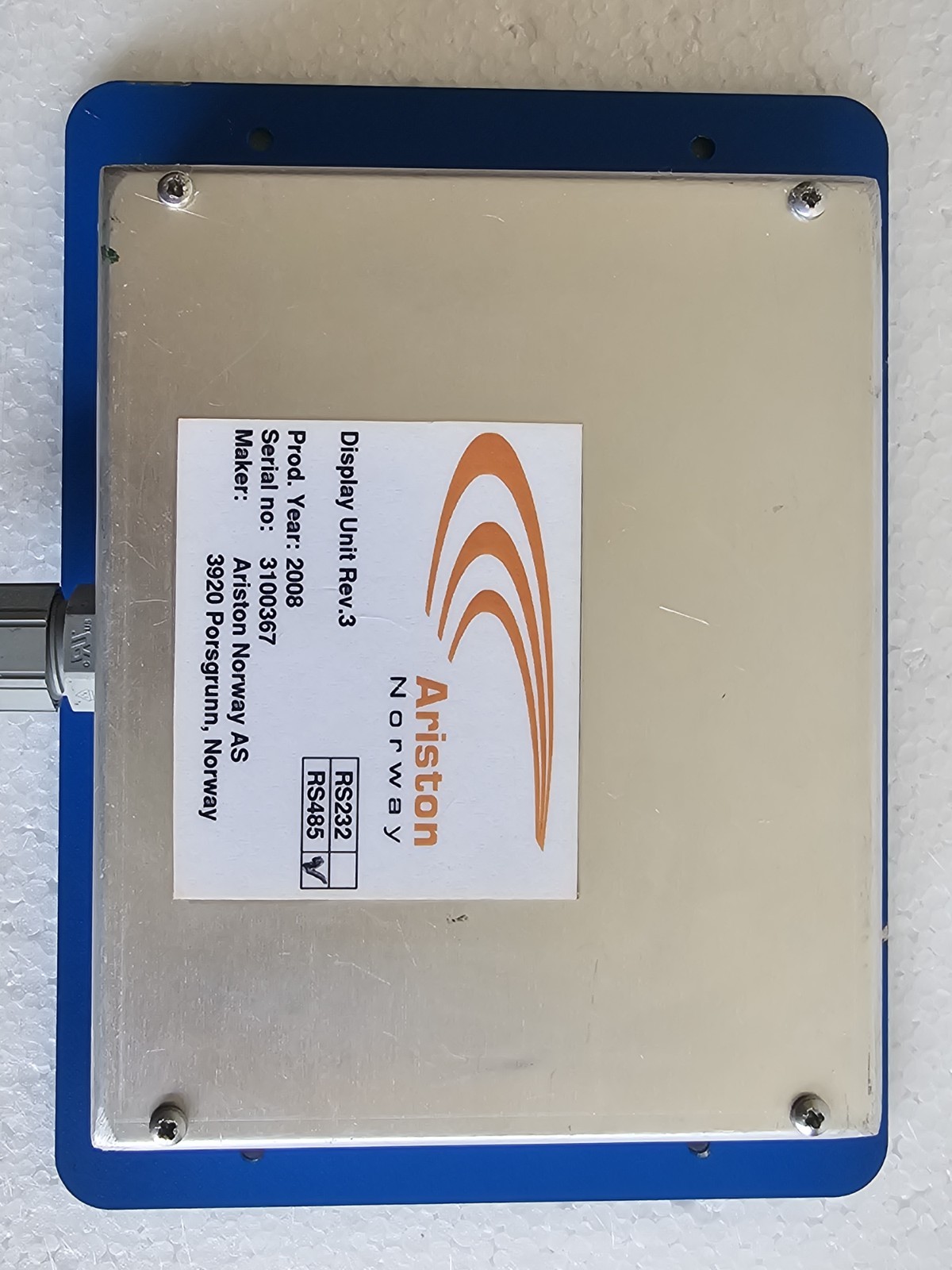 Ariston Surveyor Systems TDU Display Unit REV. 3C