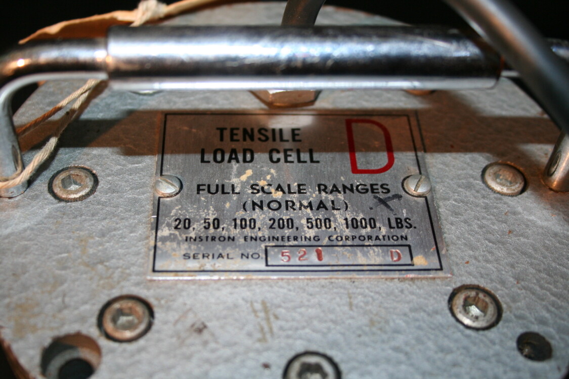 Load cell CB 100-2000 gms Compression Instron s/n 254