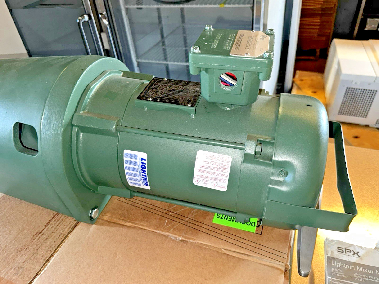 SPX FLOW Lightnin XJCK174 Mixer Agitator 1.74 HP BALDOR Motor XP Hazardous Loc