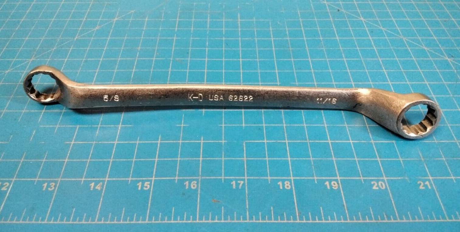 K-D 62622 Double Box-End Wrench 5/8 X 11/16