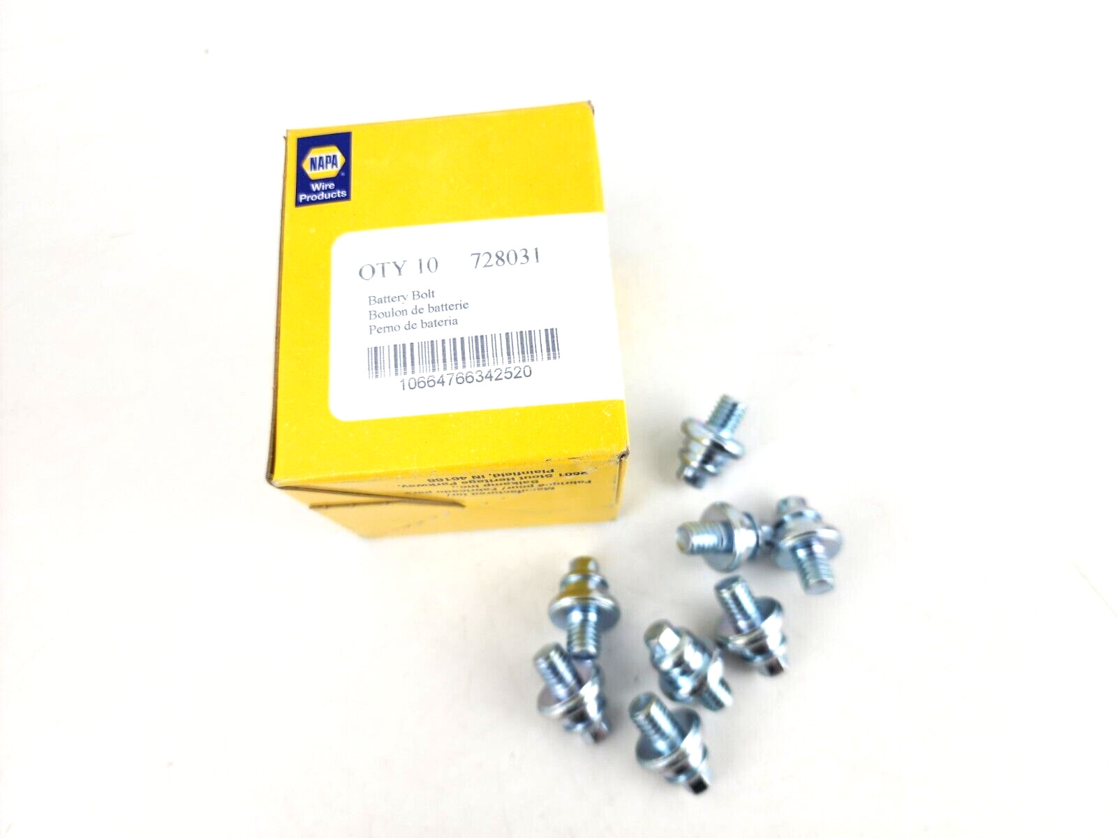8pcs NAPA 728031 3/8″x1/2″ Side Mount Terminal Bolt