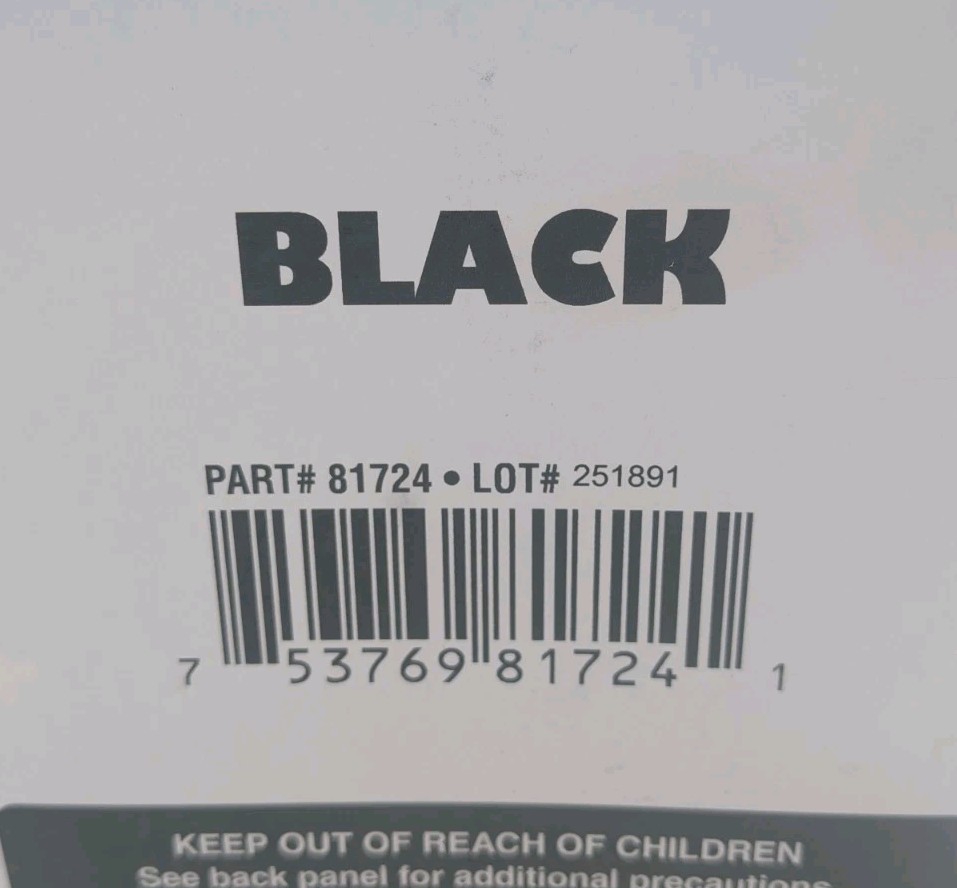 Dykem 81724 Black Layout Fluid, Opaque Staining Color, 1 Gal