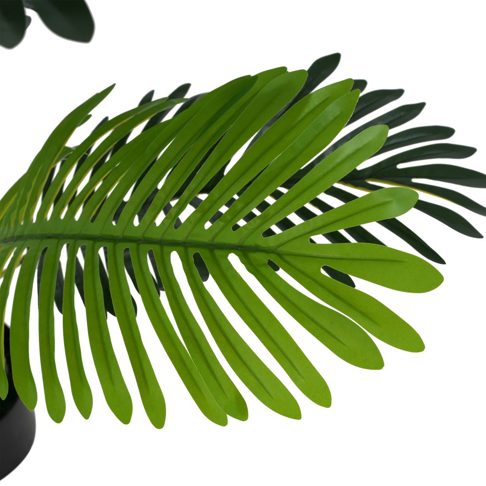 78.5″ Artificial Palm Tree with Black Plastic Pot, Set of 2