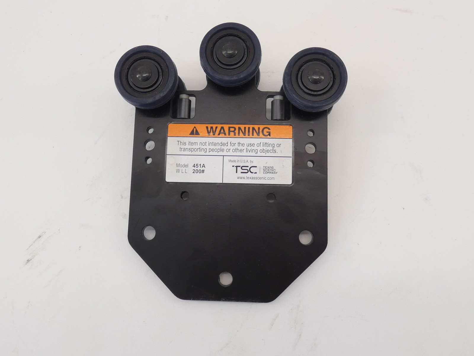 TSC 415A Carrier Black Aluminum Track Hardware WLL 200 – NEW Surplus!