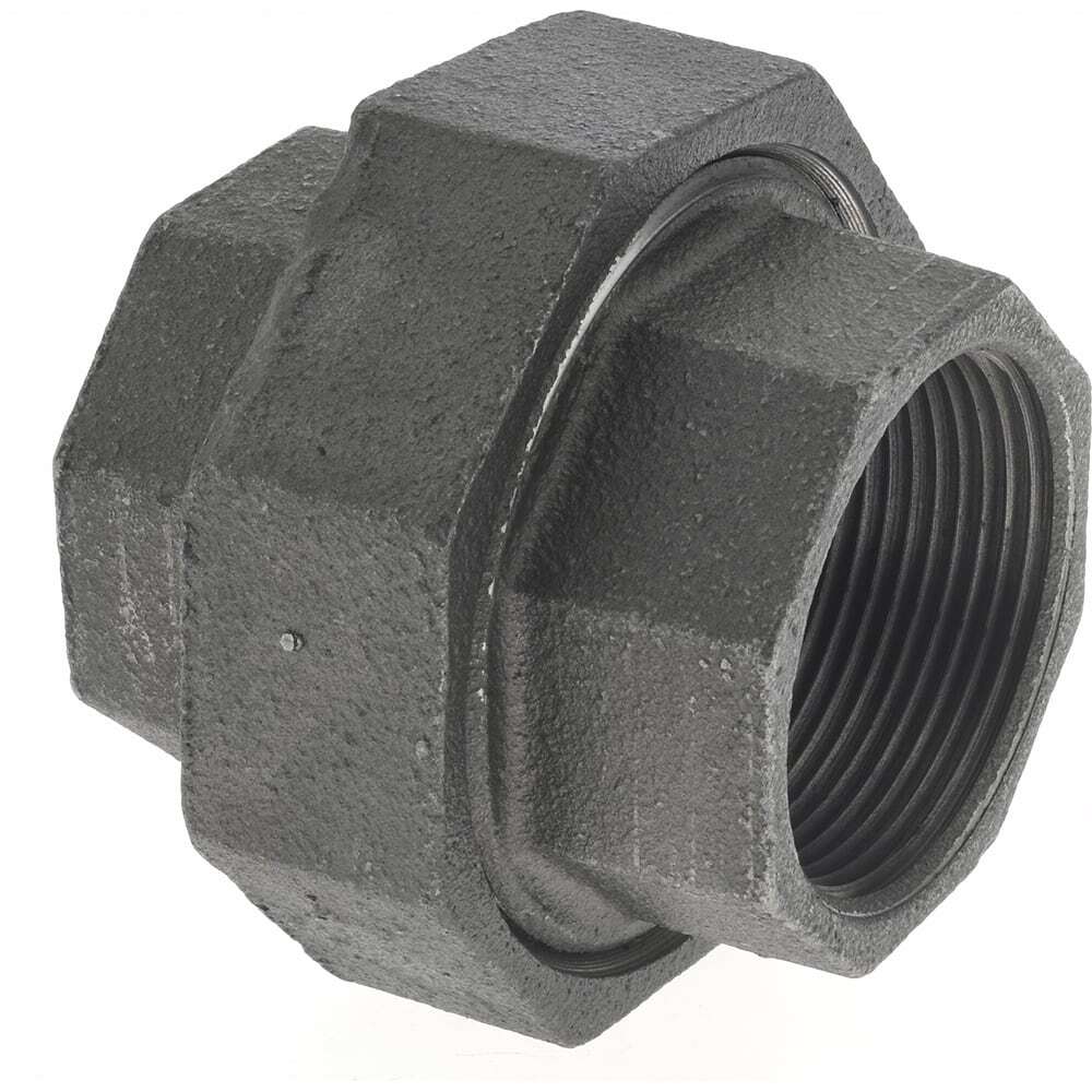 Size 1-1/2″, Class 150, Malleable Iron Black Pipe Union