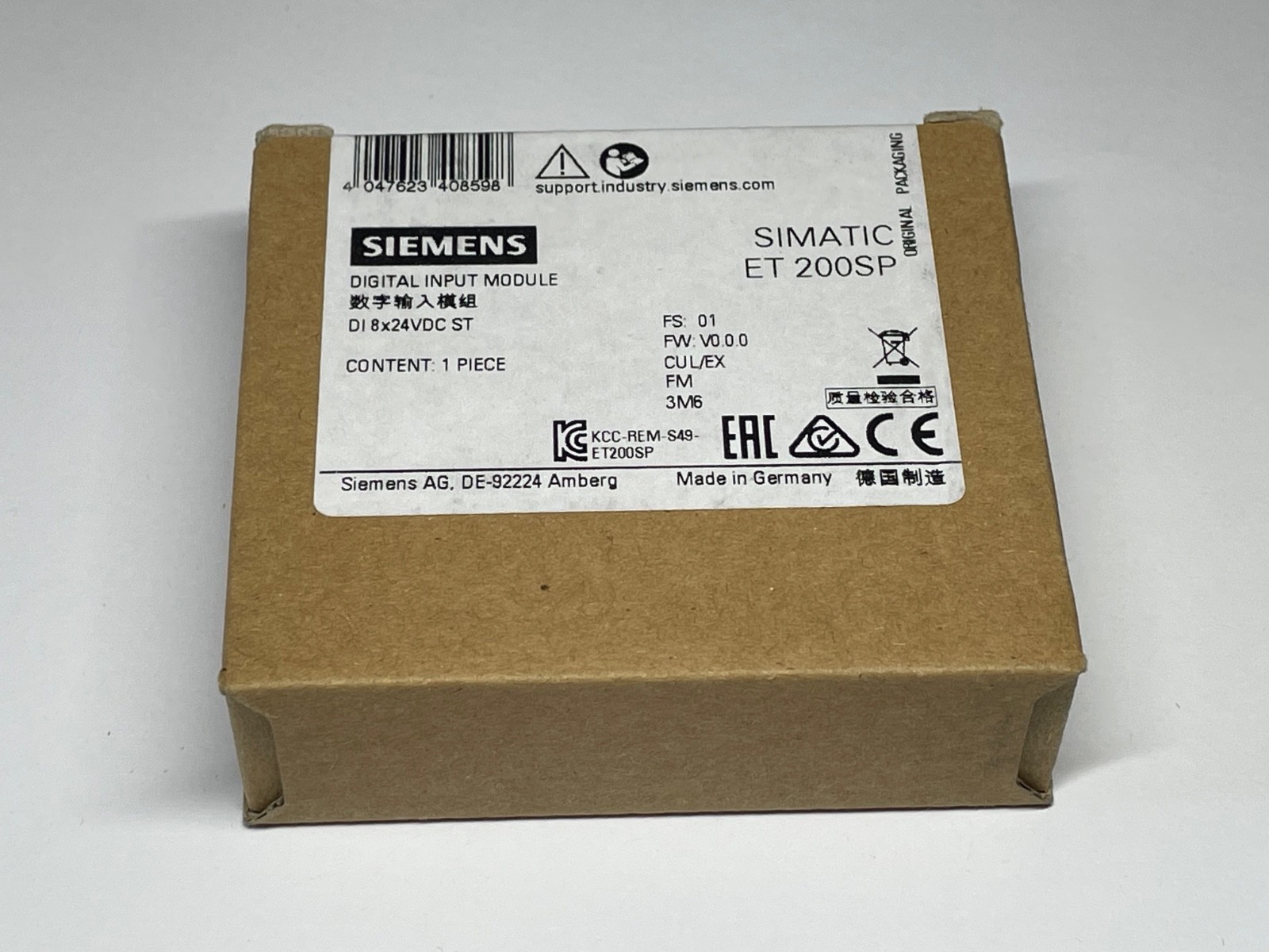 Siemens 6ES7 131-6BF01-0BA0 Digital Input Module ET 200SP