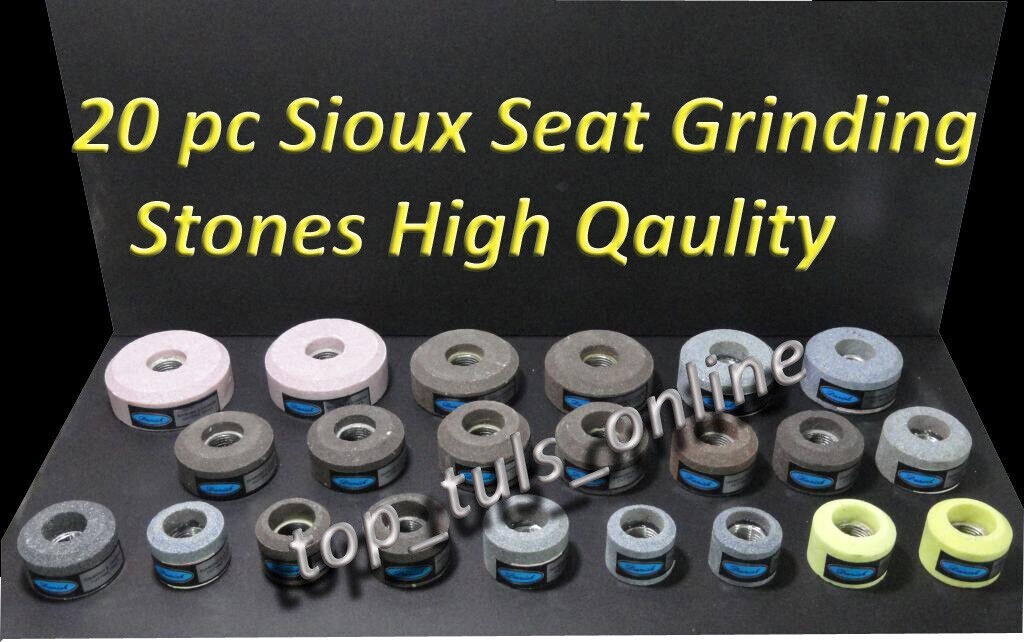40x VALVE SEAT GRINDING STONES SIOUX 80 GRIT 44 mm VITRIFIED BONDED