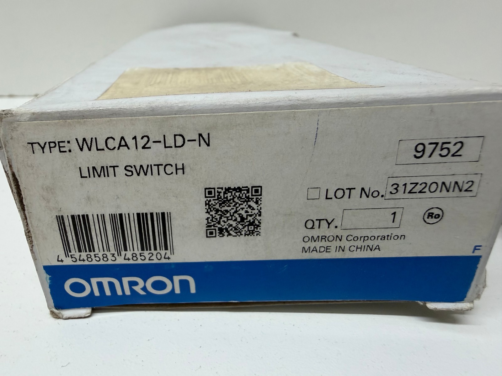 NEW IN BOX! OMRON 10A 115VAC LIMIT SWITCH WLCA12-LD-N