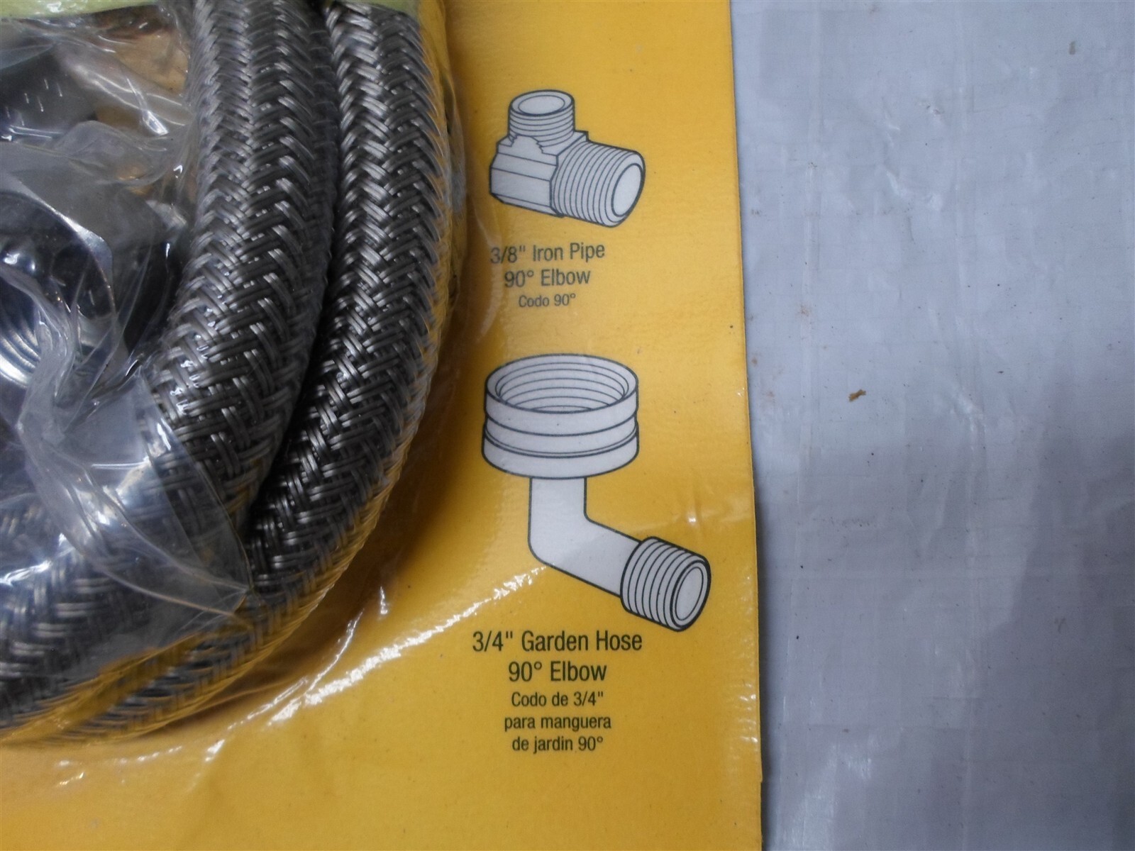 Brass Craft Universal Dishwasher Connector Kit 48″, 3/8″ Compresion ends, Baided