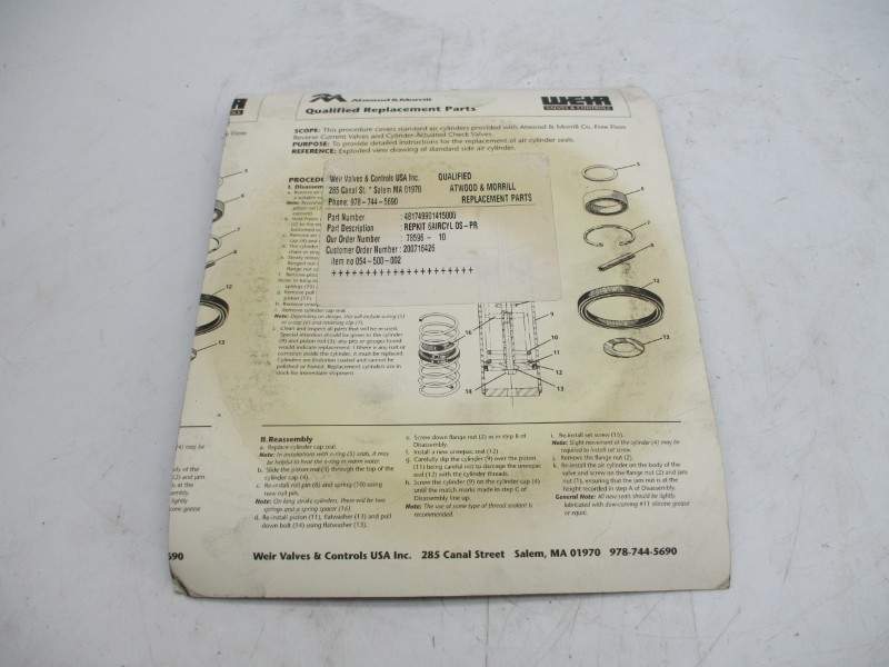 WEIR 48174-990-1415-000 6″ NSMP