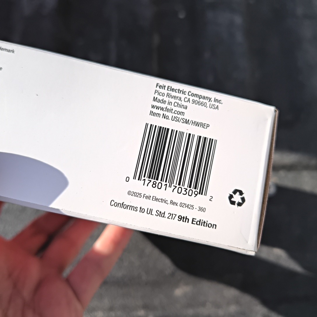 USI Hardwired and 1-Year Battery Backup Smoke Detector with Photoelectric Sensor