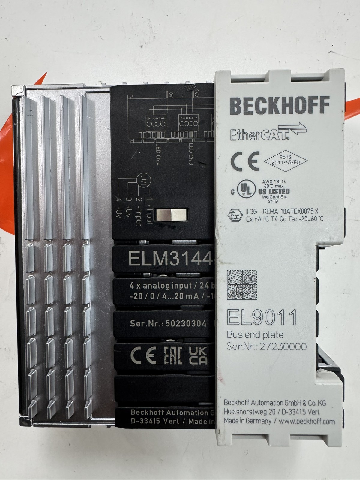 1P Beckhoff EL9011ELM3144 Quickly delivery
