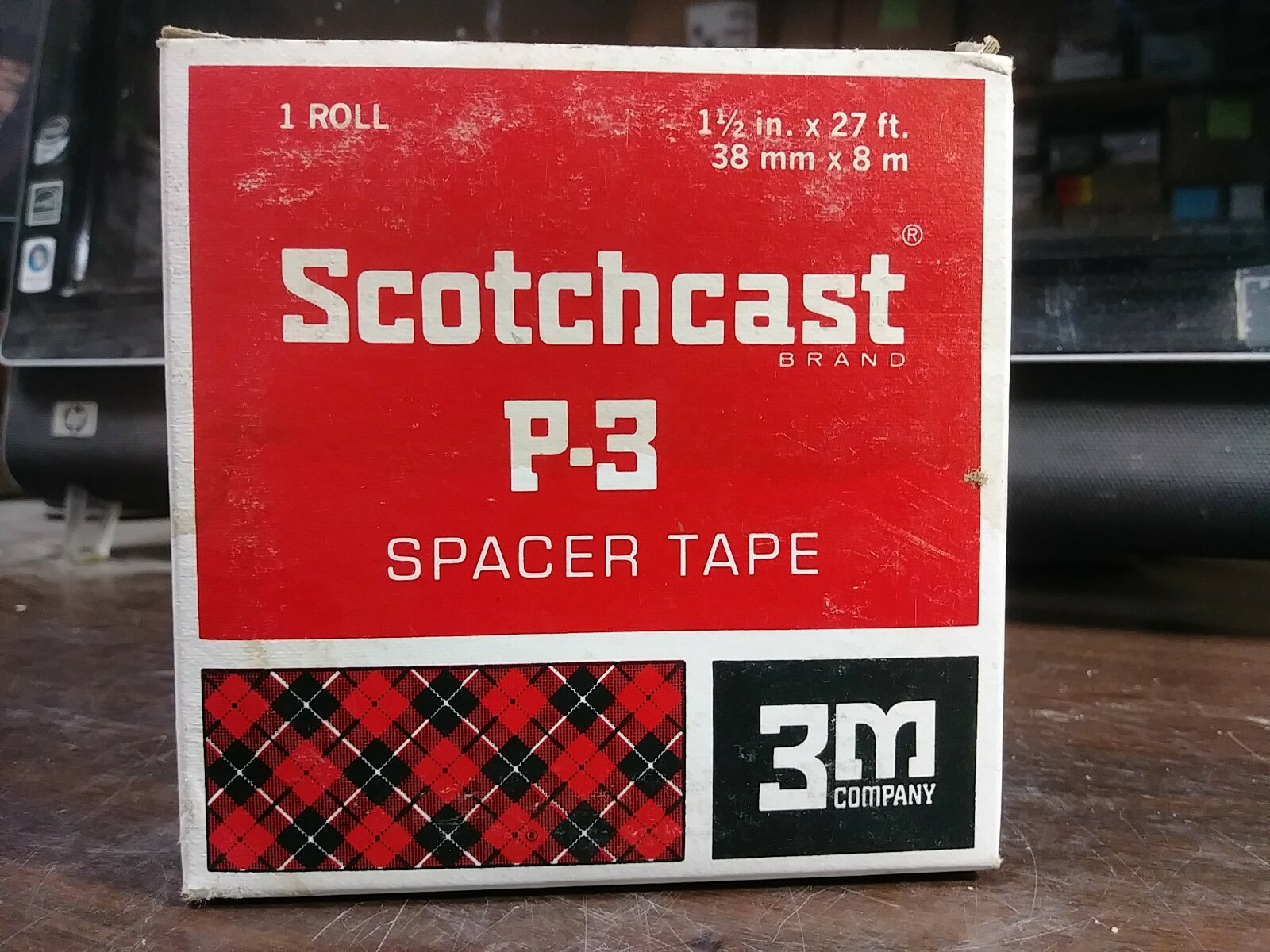 3M SCOTCHCAST P-3 SPACER TAPE 1-1/2″ x 27 FEET LOT OF 3 NEW IN BOX