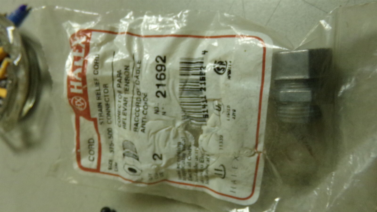 NEW Halex 21692 Connector 11339 .375-.5000 43Y8 51411 31692*FREE SHIPPING*