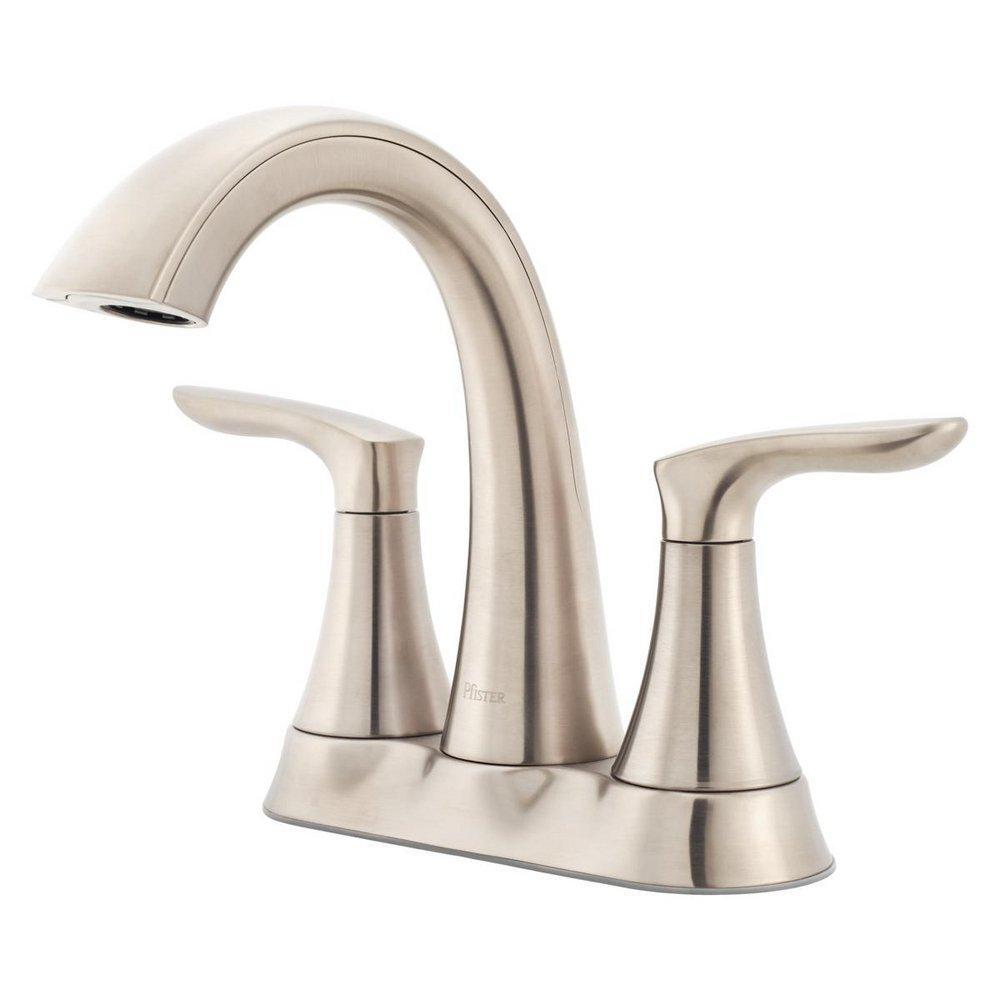 Pfister LG48 Weller 2-Handle Centerset Bath Sink Faucet Brushed Nickel