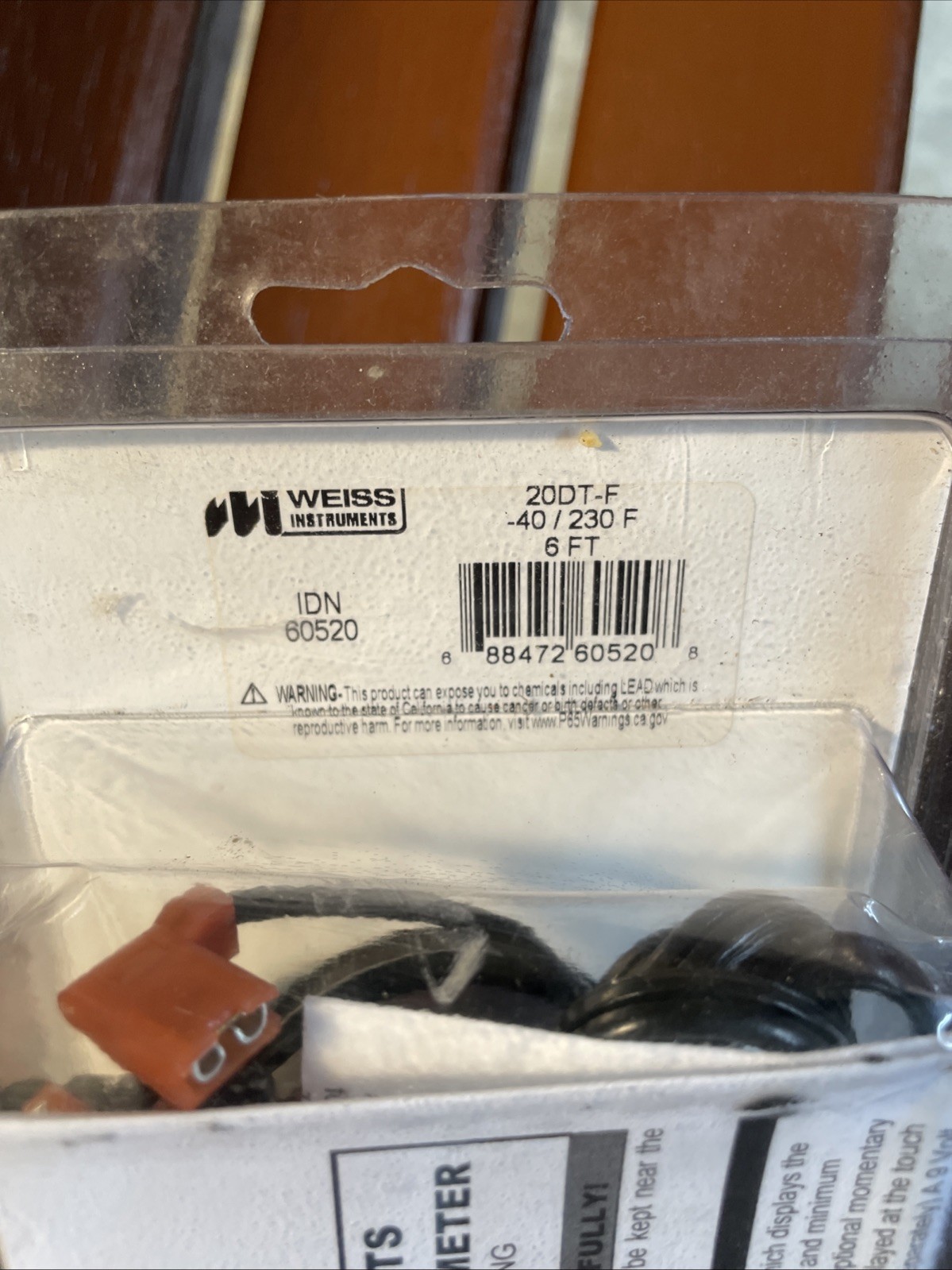 NOS! WEISS INSTRUMENTS 20DT-U -40/0/230’F 6FT NSMP! Free ground ship to USA!