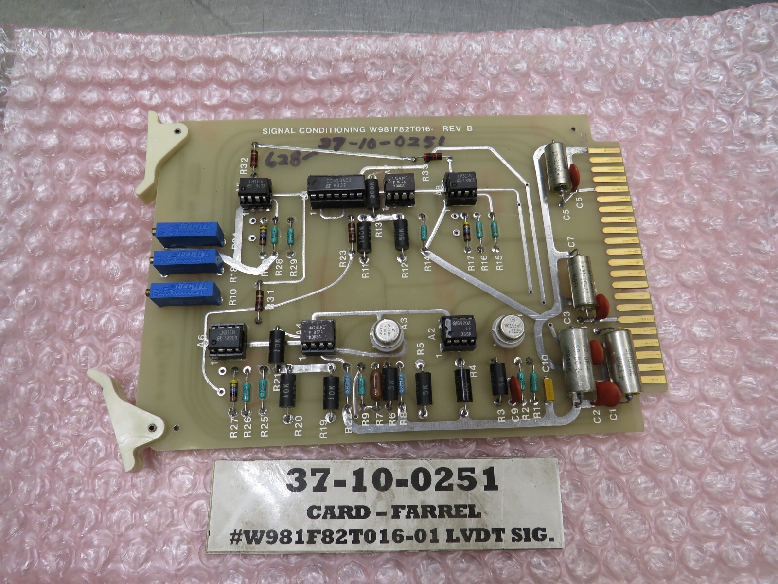 Ferral W981F82T016-01 Rev B Signal Conditioning Board