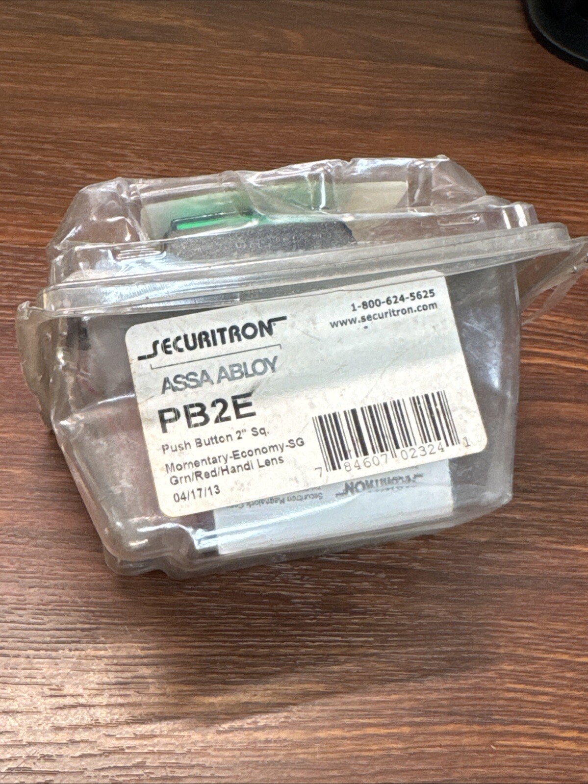 Securitron PB2E Push Button Momentary Single Gang ASSA Abloy