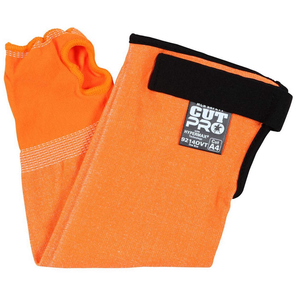 MCR SAFETY 9214OVT Cut-Resistant Sleeve,A4,13 ga,14″ L,PK10 801C07