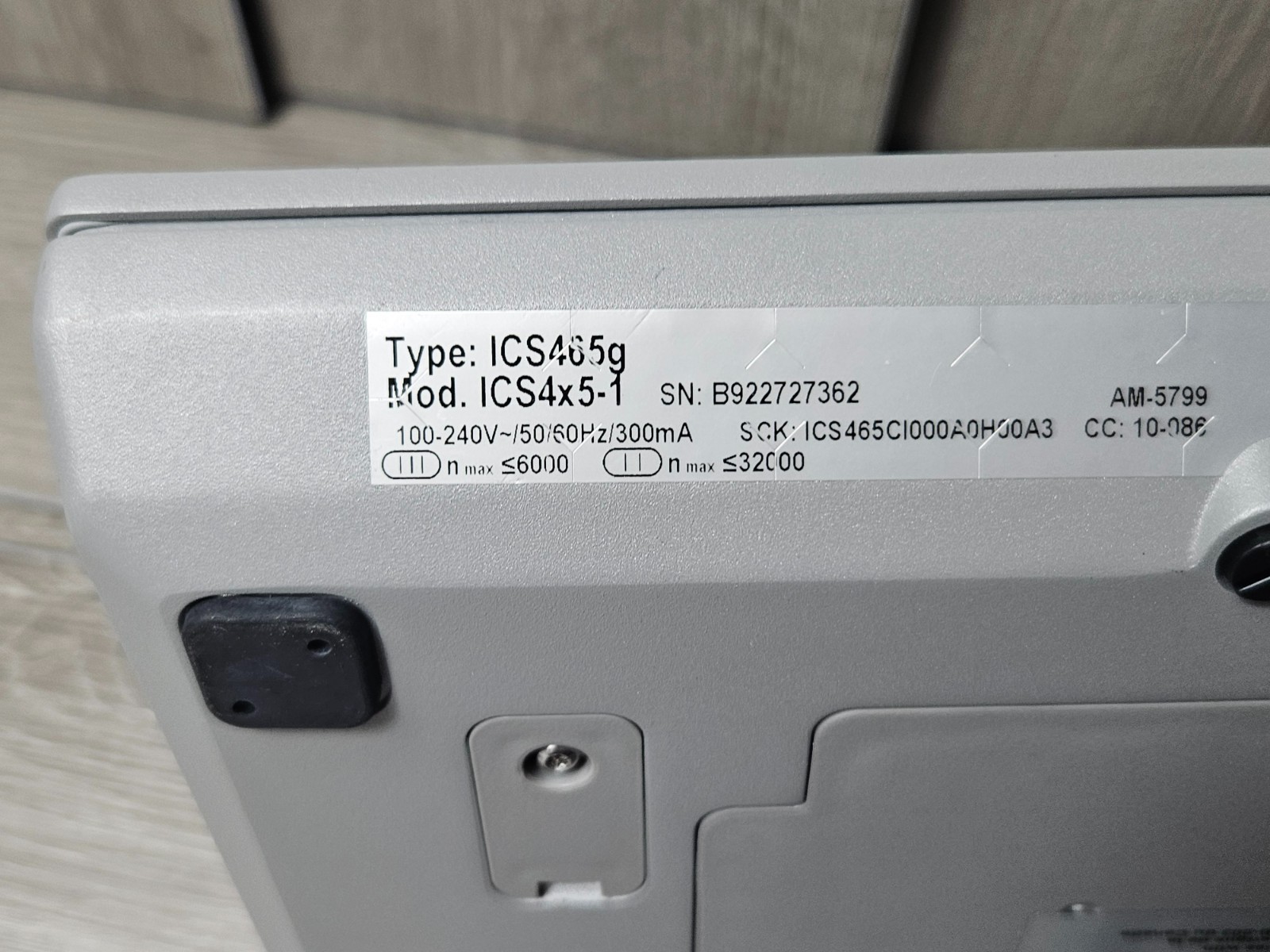 Mettler Toledo – Terminal ICS465g Mod.ICS4x5-1 SN: B922727362 SCK: ICS465C1000A0