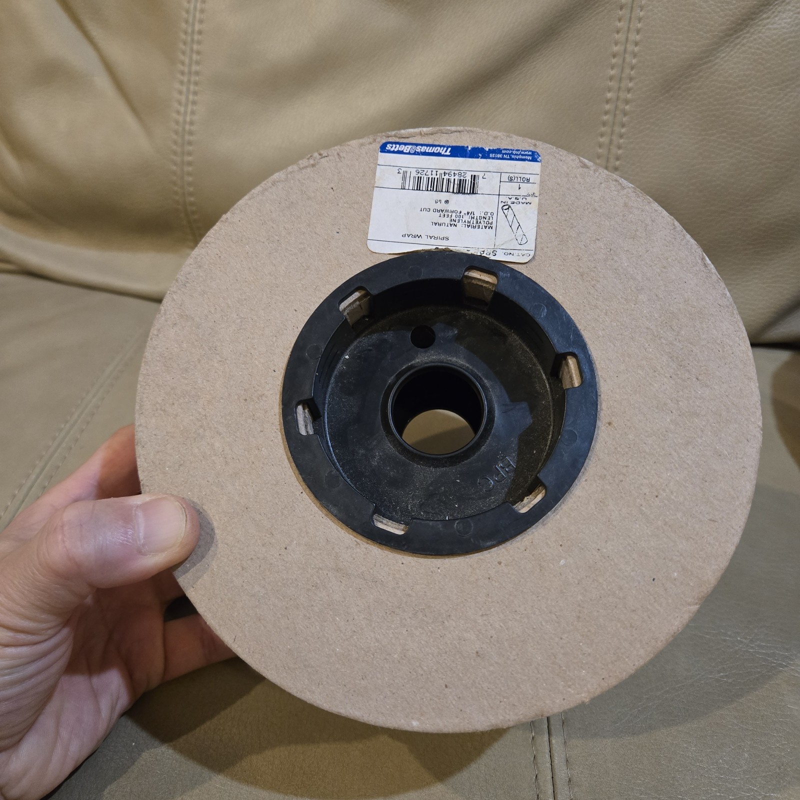 THOMAS & BETTS Clear Spiral Wrap SRPE-250F-9-C – 100 Ft Roll