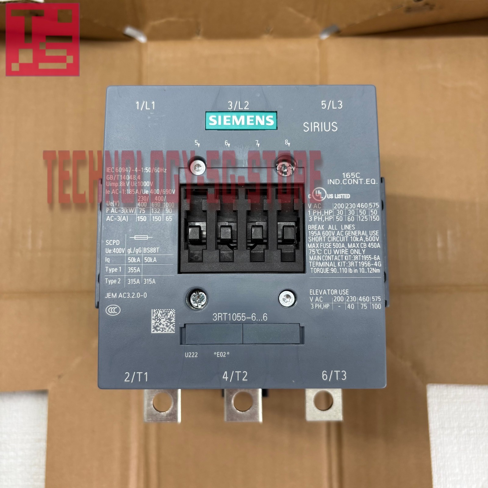 1pcs new Siemens 3RT1055-6AF36 Contactor