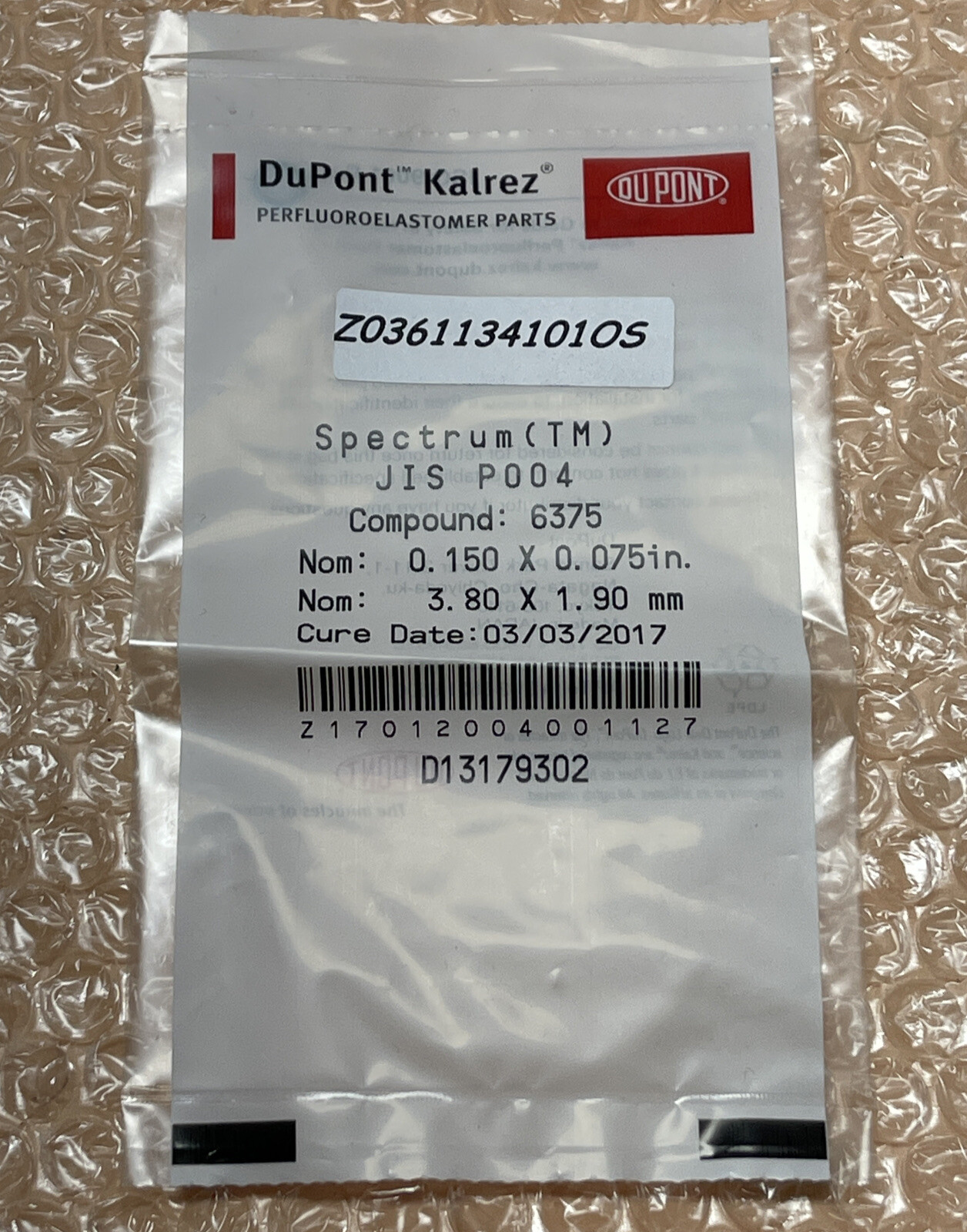 (14) NEW SEALED- DuPont Kalrez Spectrum JIS P004 Compound: 6375 3.8mmX1.9mm 🇺🇸