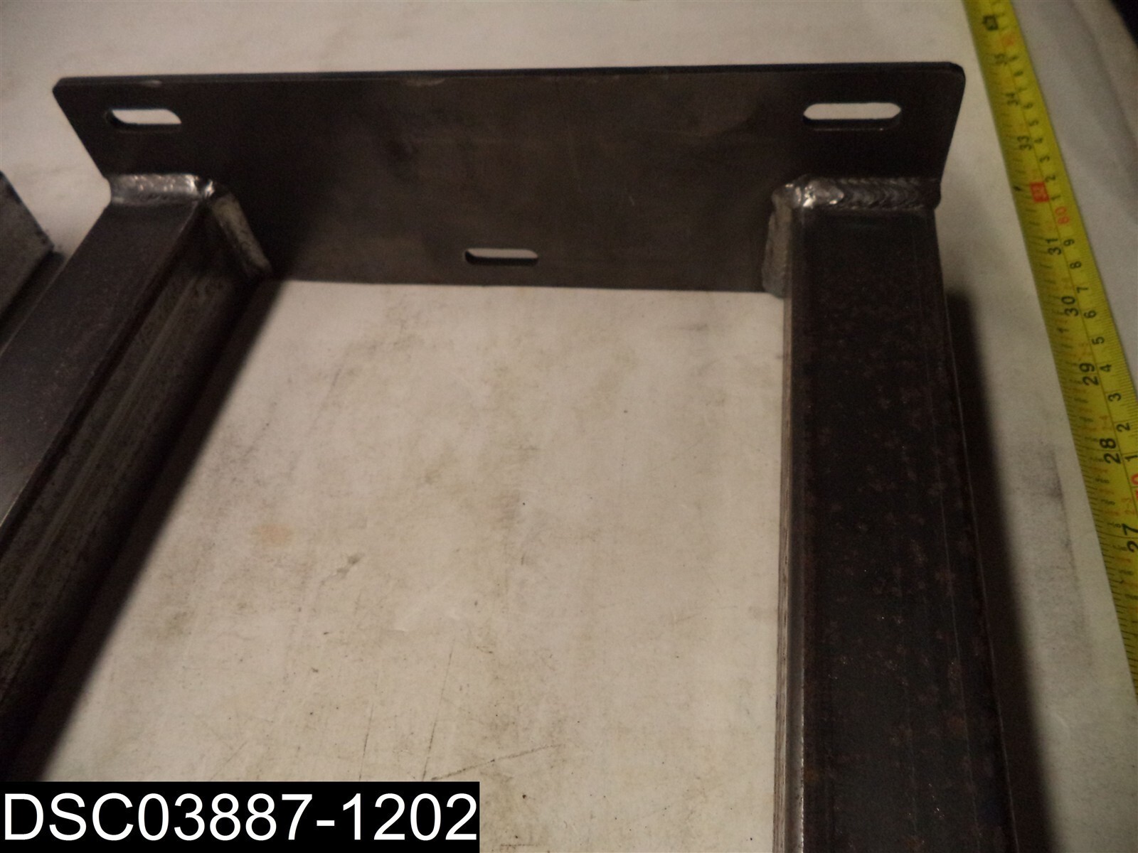 Rusted: Qty=2: 27-3/4″ Welded Metal Square 1-1/2″ Tubing Legs 10″ Wide